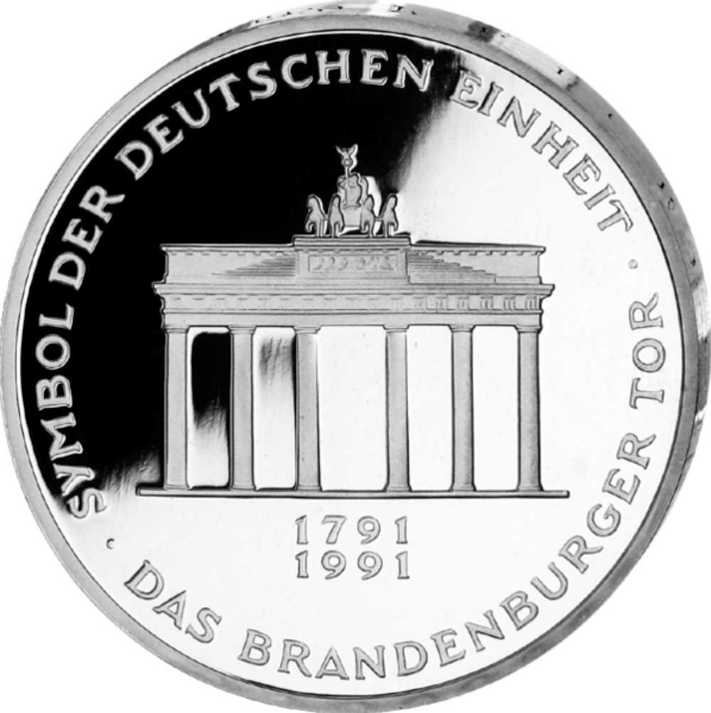 Deutschland 10 DM 1991 200 Jahre Brandenburger Tor - PP