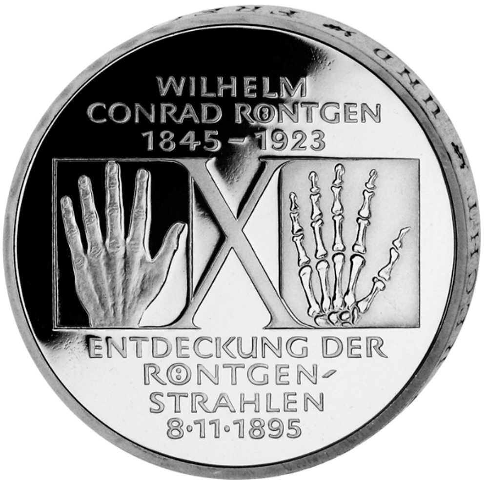 Deutschland 10 DM 1995 Wilhelm Conrad Röntgen - PP