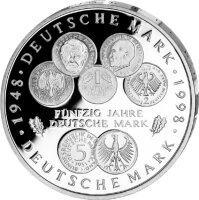 Deutschland 10 DM 1998 50 Jahre Deutsche Mark J - PP