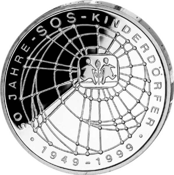 Deutschland 10 DM 1999 50 Jahre SOS-Kinderdörfer A - PP