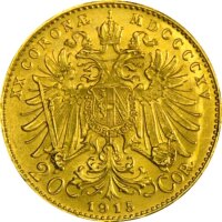 Österreich 20 Kronen Franz Joseph NP Gold