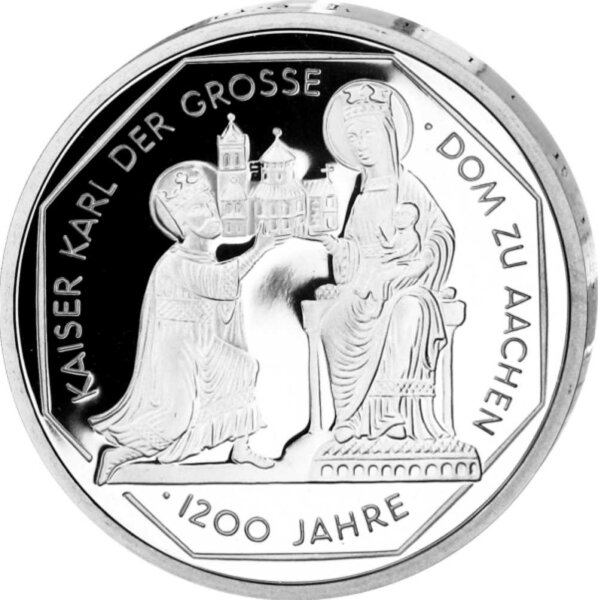 Deutschland 10 DM 2000 Karl d. Große/Dom zu Aachen G - PP
