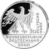 Deutschland 10 DM 2000 10 Jahre deutsche Einheit J - PP