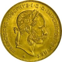 Österreich 4 Florin - Goldgulden Franz Joseph NP Gold