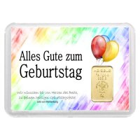 Geschenkbarren "Geburtstag Luftballon" 5 Gramm...