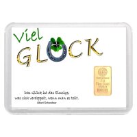 Geschenkbarren "Viel Glück - Hufeisen" 2...