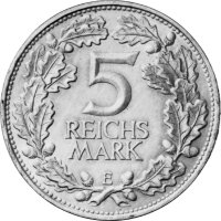 J.322 Weimarer R. 5 Mark 1925 "Zur Jahrtausendfeier der Rheinlande"