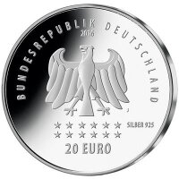 Deutschland 20 Euro 2016 175 Jahre Deutschlandlied - PP