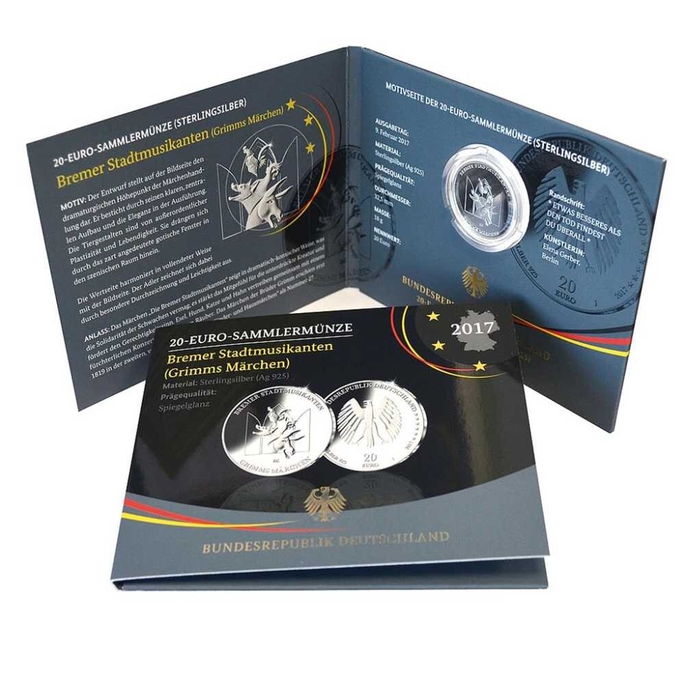 Deutschland 20 Euro 2017 Grimms Märchen: Bremer...