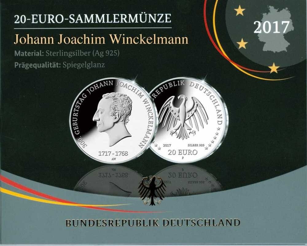 Deutschland 20 Euro 2017 Johann Joachim Winckelmann - PP