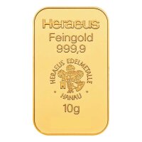 10 Gramm Goldbarren RESALE I. Wahl in Folie verschweißt | LBMA