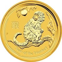 Australien Lunar II 2016 Jahr des Affen 1 oz Gold