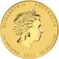 Australien Lunar II 2015 Jahr der Ziege 1 oz Gold