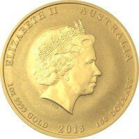 Australien Lunar II 2013 Jahr der Schlange 1 oz Gold