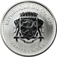 Kongo Gorilla 2018 1 oz Silber