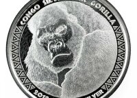 Kongo Gorilla 2018 1 oz Silber
