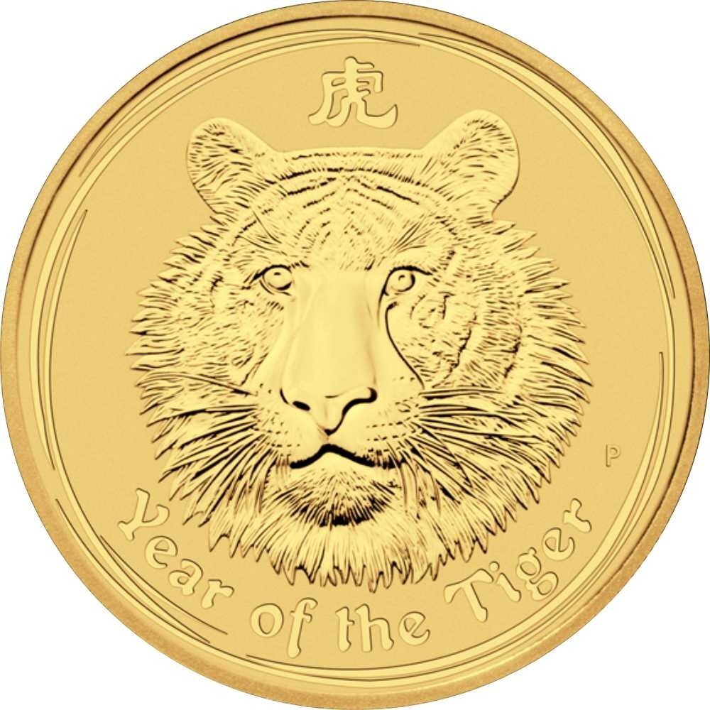 Australien Lunar II 2010 Jahr des Tigers 1 oz Gold