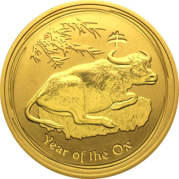 Australien Lunar II 2009 Jahr des Ochsen 1 oz Gold