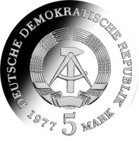 DDR 5 Mark 1977 Friedrich Ludwig Jahn