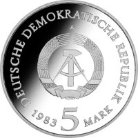DDR 5 Mark 1983 Schlosskirche zu Wittenberg