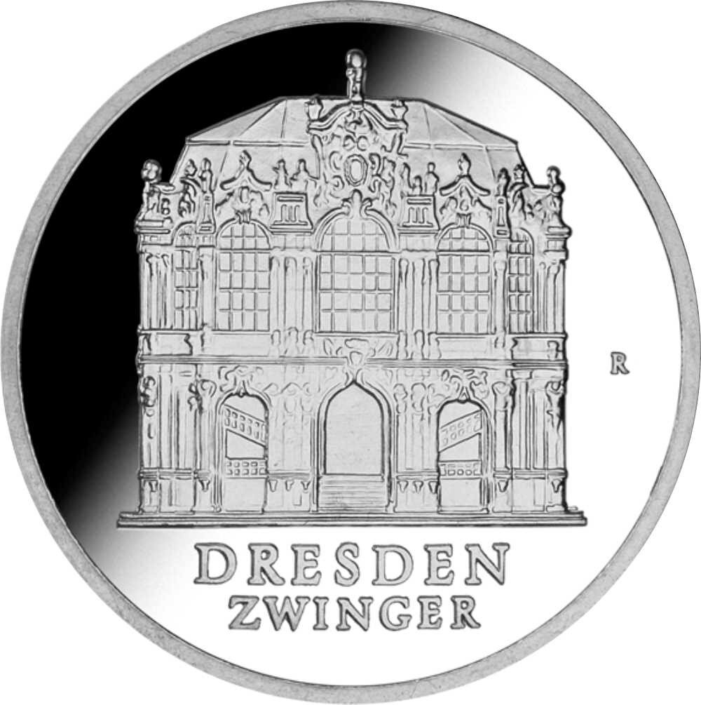 DDR 5 Mark 1985 Dresdner Zwinger