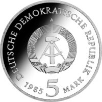 DDR 5 Mark 1985 Dresdner Zwinger