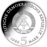 DDR 5 Mark 1986 Neues Palais in Potsdam