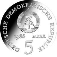 DDR 5 Mark 1986 Heinrich von Kleist