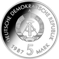 DDR 5 Mark 1987 Nikolaiviertel in Berlin