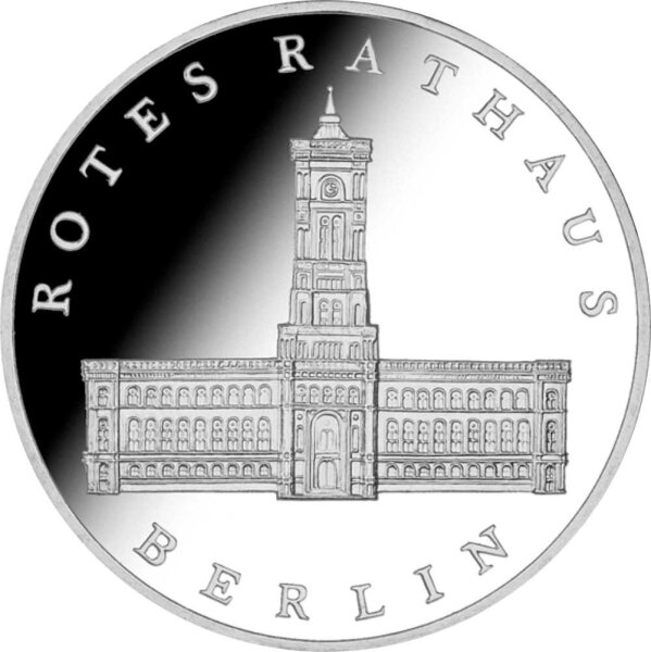 DDR 5 Mark 1987 Rotes Rathaus in Berlin