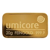 20 Gramm Goldbarren RESALE I. Wahl in Folie verschweißt | LBMA