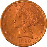 USA 5 Dollar Liberty Head Gold