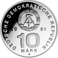 DDR 10 Mark 1981 25 Jahre Nationale Volksarmee