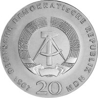 DDR 20 Mark 1967 Wilhelm von Humboldt