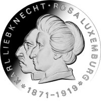 DDR 20 Mark 1971 Karl Liebknecht und Rosa Luxemburg