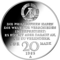 DDR 20 Mark 1983 Karl Marx