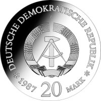 DDR 20 Mark 1987 750 Jahre Berlin