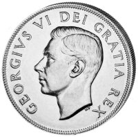 Kanada 1 Dollar 1949 Neufundland - Silber