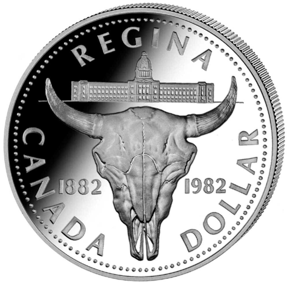 Kanada 1 Dollar 1982 Bison - Silber PP