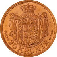 Dänemark 20 Kronen div. Gold