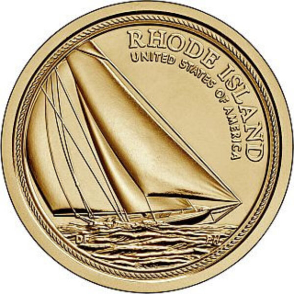 USA 1 Dollar 2022 Rhode Island Reliance Yacht - Kupfer-Nickel