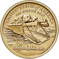 USA 1 Dollar 2023 Louisiana Higgins-Boot - Kupfer-Nickel