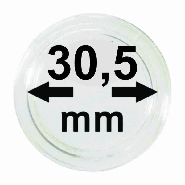 Ø 30,5 mm Münzkapseln Lindner 1 Stück