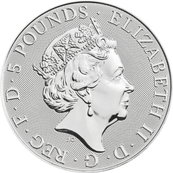 UK Queens Beasts - Tudor Beasts div. 2 oz Silber