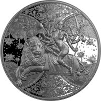 Kamerun 2023 Göttin Durga 1 oz Silber - High Relief