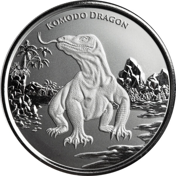 Tokelau Komodo Dragon 1. Ausgabe - Komodowaran 2022 1 oz Silber
