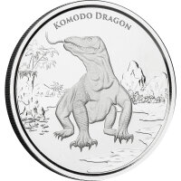 Tokelau Komodo Dragon 1. Ausgabe - Komodowaran 2022 1 oz Silber