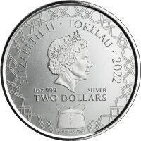 Tokelau Komodo Dragon 1. Ausgabe - Komodowaran 2022 1 oz Silber
