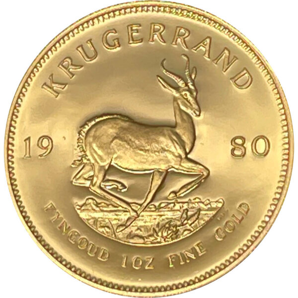 Südafrika Krügerrand 1980 1 oz Gold - Polierte Platte