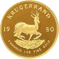 Südafrika Krügerrand 1980 1 oz Gold - Polierte Platte